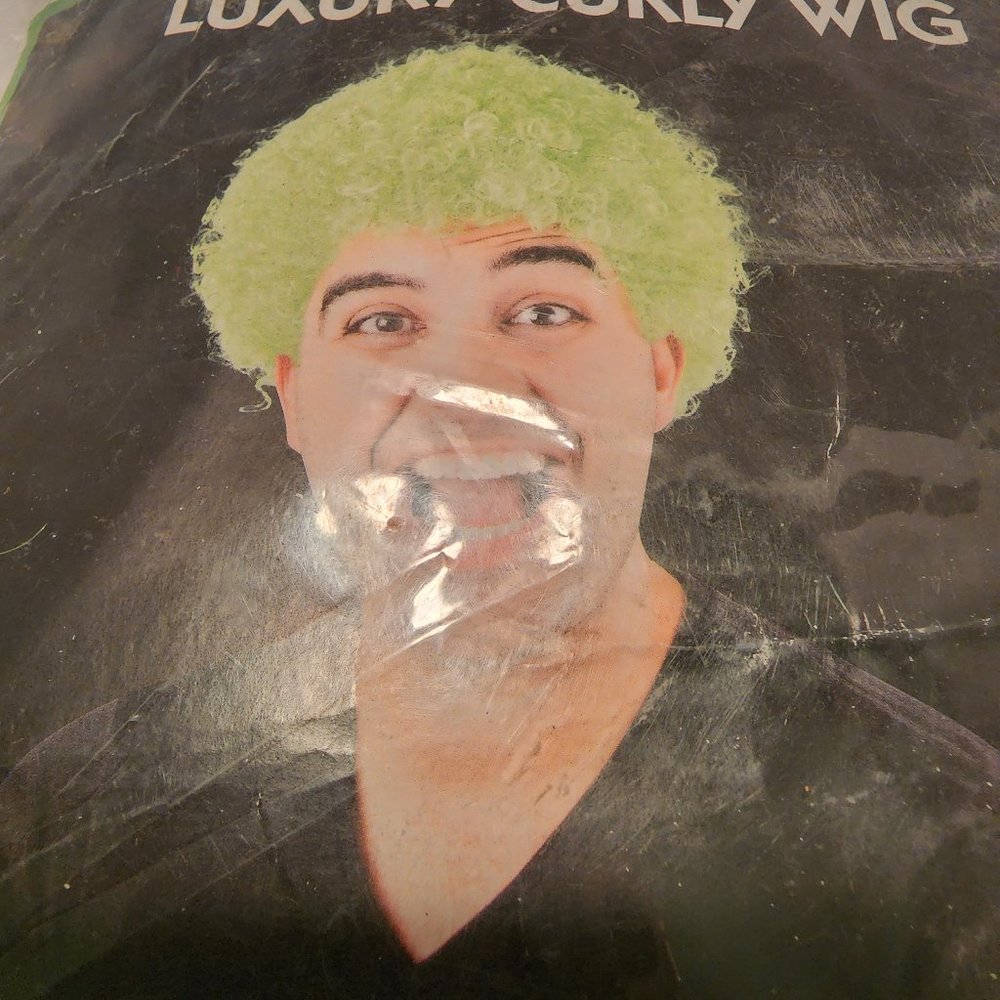 Bright Green Luxury Curly Wig